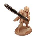 Warrior Pen Holder 3D Printed | Unique Desk Organizer for Office & Home | Cool Stationery Holder for Kids, Students & Gamers | Table Decor Figurine - 134 - Image 3