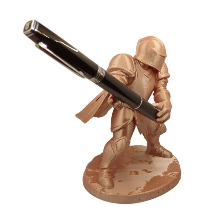 Warrior Pen Holder 3D Printed | Unique Desk Organizer for Office & Home | Cool Stationery Holder for Kids, Students & Gamers | Table Decor Figurine - 134 - Image 3
