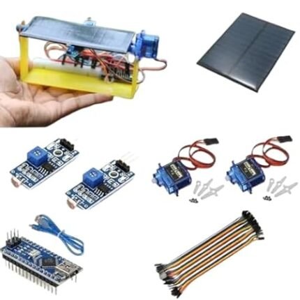 DIY Automatic Solar Tracker Kit with 3D Printed Parts | Solar Panel Tracking System with Compatible Board, LDR Sensors, Servo Motors | Educational STEM Project for Students & Hobbyists