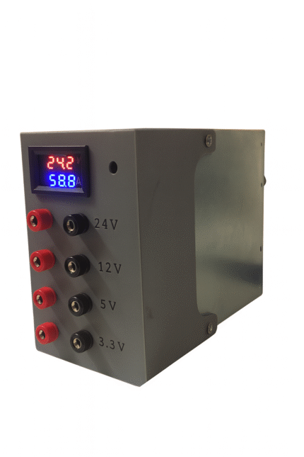 Industrial IoT Multi-Output Power Supply, 400W – Outputs: 24 V 5 A, 12 V 15 A, 5 V 15 A, 3.3 V 10 A – Rugged Edge / Gateway / Automation PSU