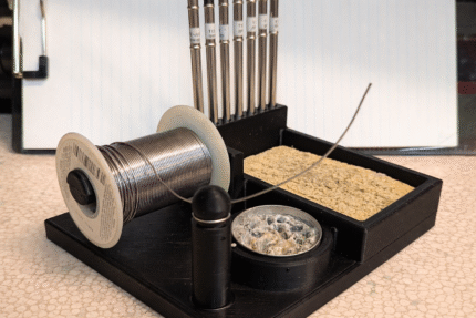 Plastic Soldering Station Base | Solder Wire Holder | Soldering Bit Stand | Flux Holder Base