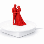 Motorized Photography Turntable 20cm | Heavy Duty AC Powered 3KG Load | 360 Rotating Display Stand for Product Photography | Jewelry Video Shooting | Made in India - White