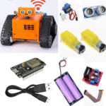 WiFi Controlled Wall-E Robot Tank DIY Kit using Arduino NodeMCU | Mobile App Control | STEM Robotics Project for Students - (120)