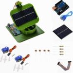 Dual Axis Solar Tracker DIY Kit for Students | Automatic Sun Tracking Solar Panel Project | STEM Renewable Energy Model - (092)