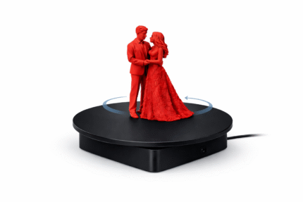 Motorized Photography Turntable 20cm | Heavy Duty AC Powered 3KG Load | 360 Rotating Display Stand for Product Photography | Jewelry Video Shooting | Made in India - Black